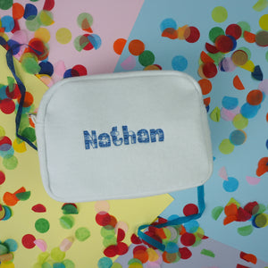 Personalised Gingham Mini Tot Bag