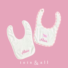 Load image into Gallery viewer, Personalised Cotton Bib Set
