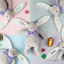 Load image into Gallery viewer, Personalised Tot Bunny in Purple
