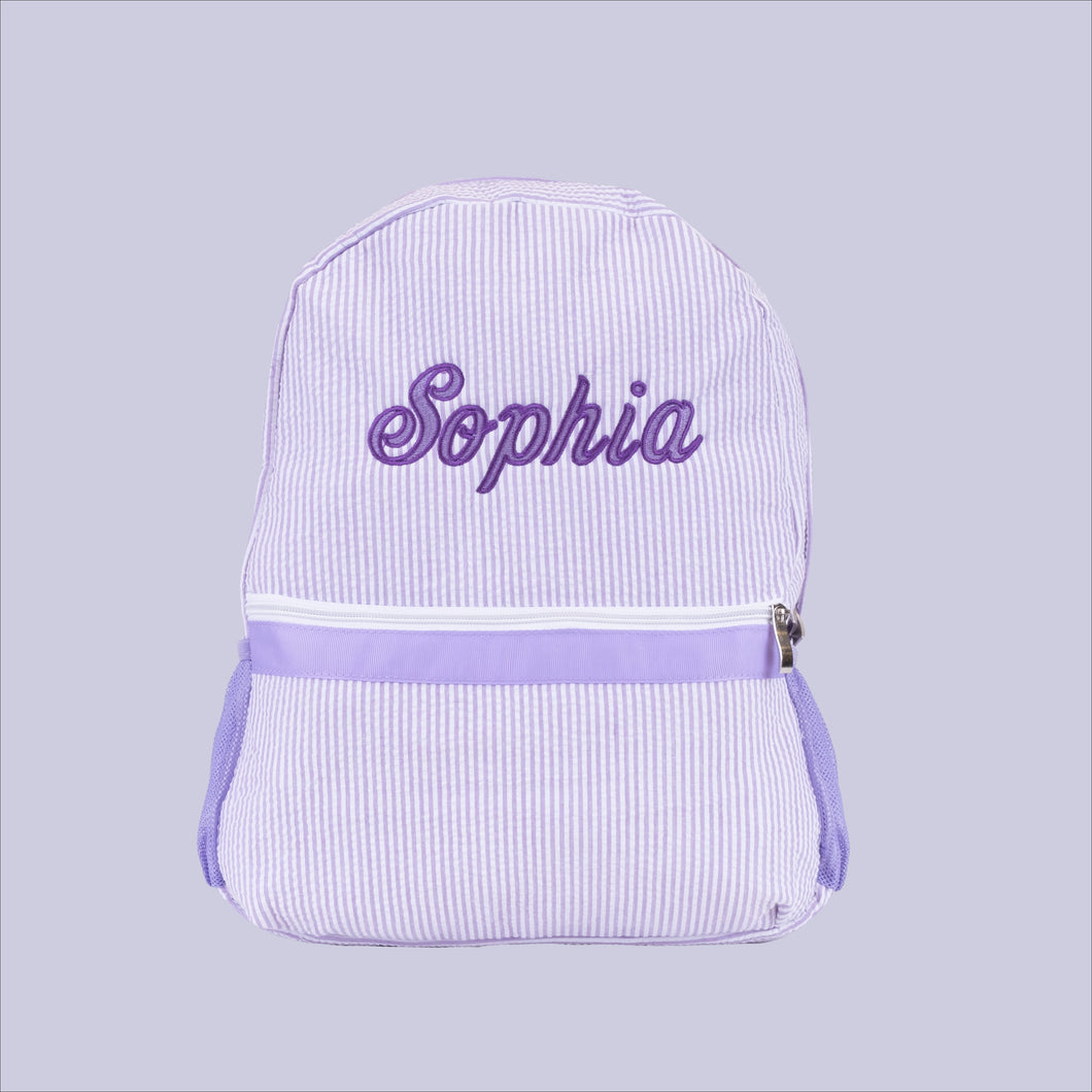 Personalised Backpack in Purple