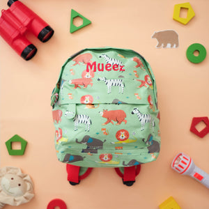 Personalised Animal Park Mini Backpack