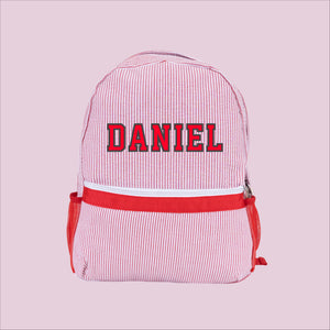 Personalised Backpack in Red