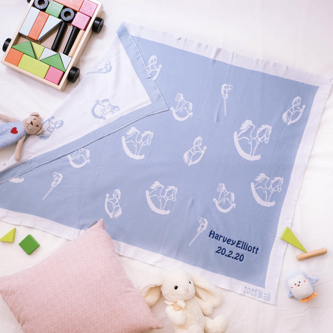 Big Ben Blanket in Blue – Tots and All