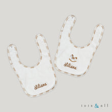 Load image into Gallery viewer, Personalised Cotton Bib Set
